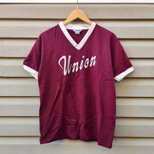 Vintage 70's IZKO Union Hummel District Jersey Mens Maroon Made in USA